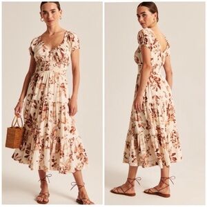 NWT Abercrombie Floral Midi